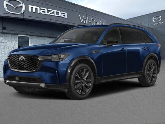 Mazda CX-90 hybride léger GT-P TI, CUIR, HYBRIDE LÉGER 2026 Bleu cristal foncé mica