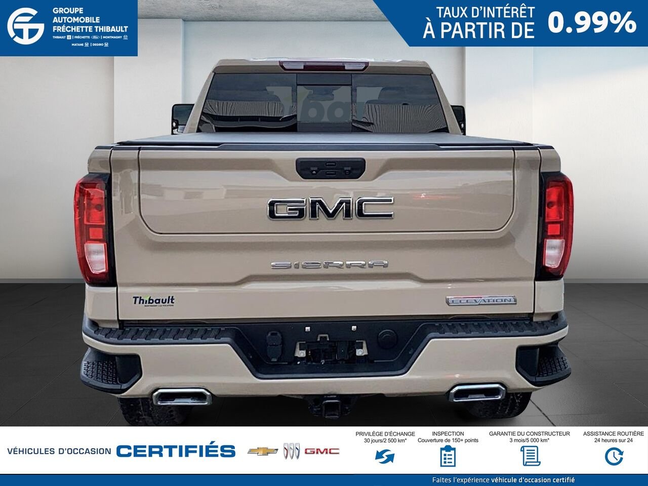 GMC SIERRA Elevation cabine multiplace 4RM 157 po 2022 Beige Montmagny - photo #2
