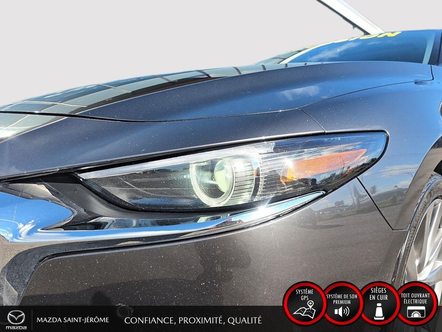 Mazda Mazda3 GT | AWD | TOIT OUVRANT | CUIR | TETE HAUTE | 2022 Gris