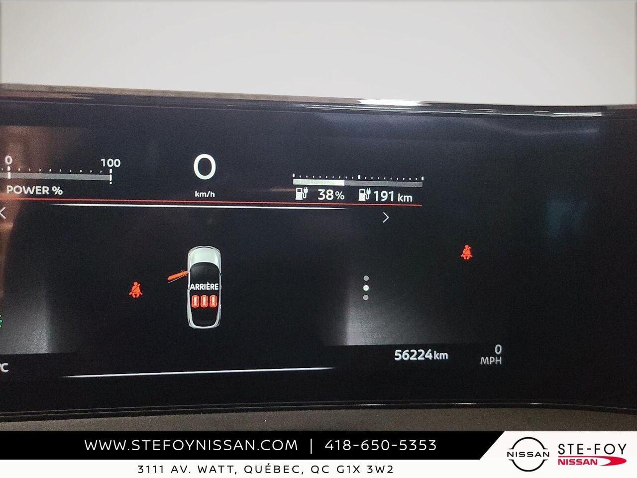 Nissan ARIYA PLATINUM E-FORCE TRACTION INTEGRALE 2023 Noir Ste-Foy - photo #12