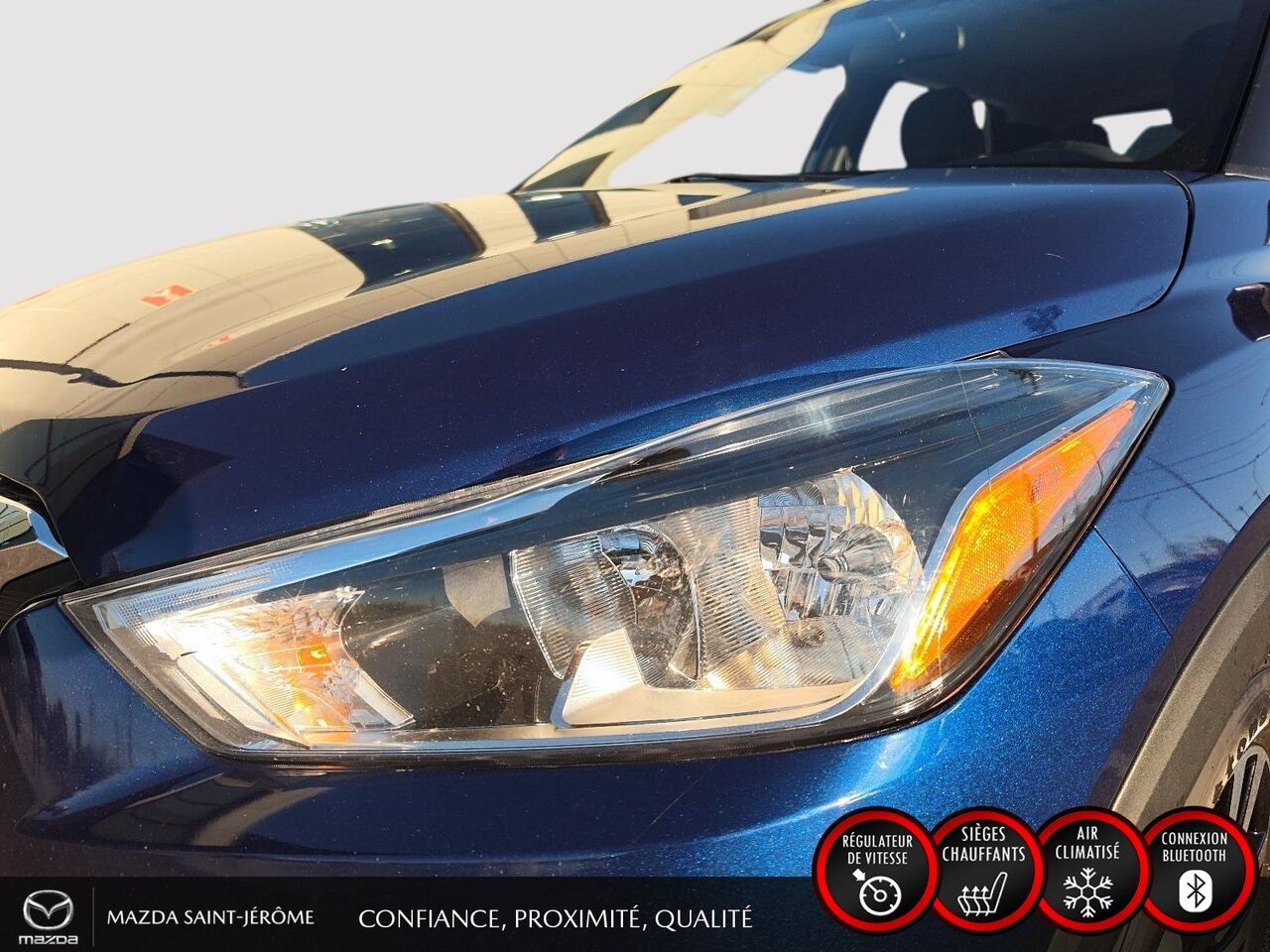 Nissan Kicks SV | JAMAIS ACCIDENTÉ | SIÈGES CHAUFFANTS | APPLE CARPLAY | DÉMARREUR À DISTANCE 2020 Bleu Saint-Jérôme - photo #1