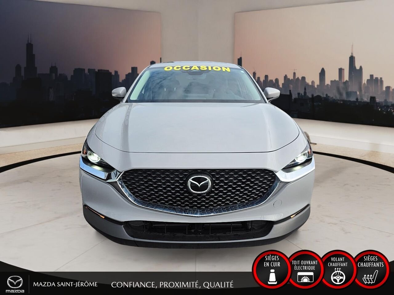 Mazda CX-30 GS LUXURY | 1 PROPRIÉTAIRE | JAMAIS ACCIDENTÉ | CUIR | TOIT OUVRANT | AWD 2025 Blanc Saint-Jérôme - photo #2