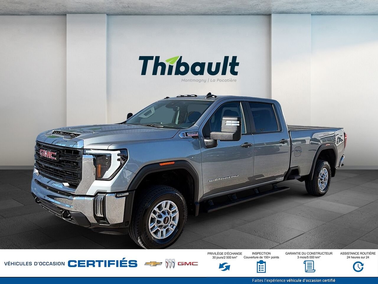 GMC Sierra 2500HD Pro cabine multiplace 4RM 172 po 2024 Gris Montmagny - photo #0