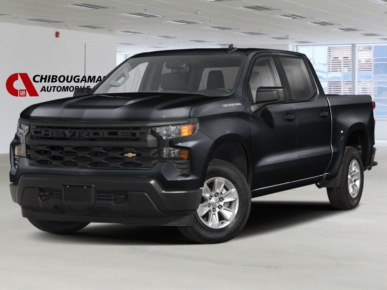 CHEVROLET Silverado 1500 K1500 SILVERADO CREW CAB CUSTOM STD/BOX (1CX) 2026 Noir Chibougamau - photo #0