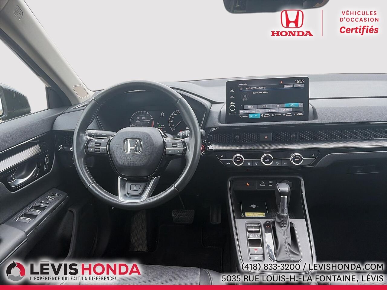 Honda CR-V EX-L AWD EX-L Traction Intégrale 2023 Gris Lévis - photo #17