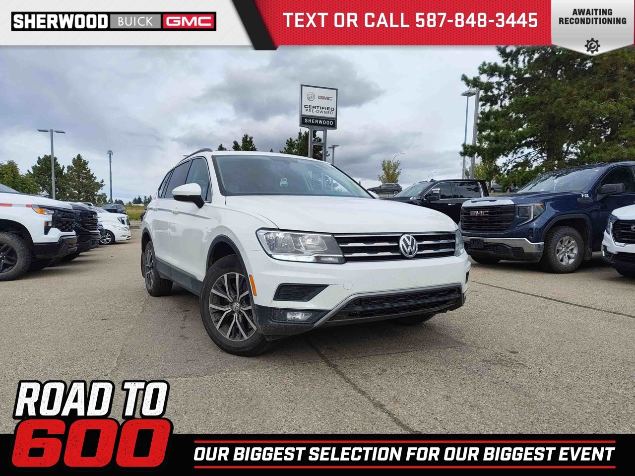 2018 Volkswagen Tiguan Comfortline 4MOTION White Sherwood Park - photo #0