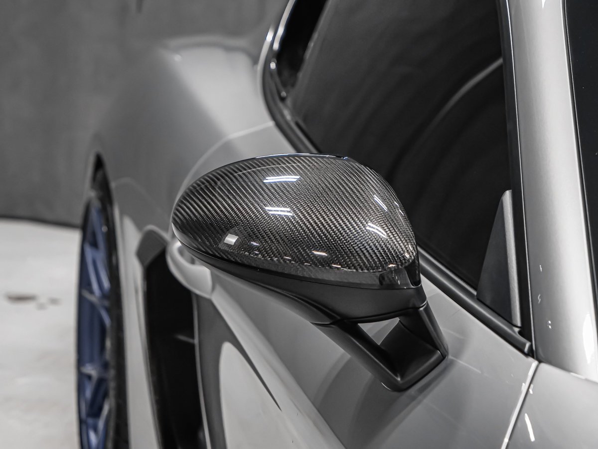 Porsche 718 Cayman GT4 RS PDK CARBONE JANTES BLEUES SPORT CHRONO 2025 Argent Montréal - photo #50