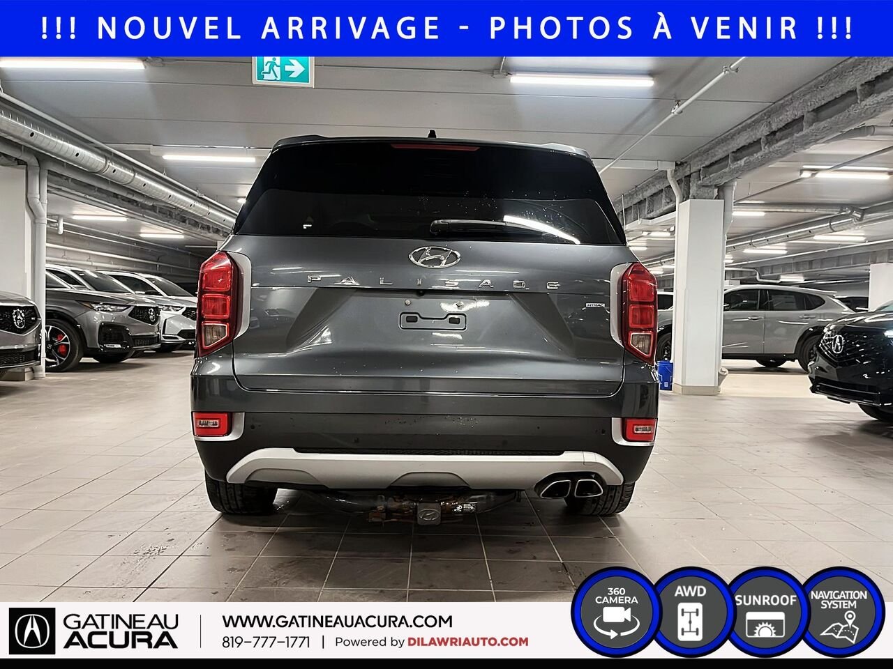 Hyundai Palisade Luxury 8 places AWD 2021 Gris Ottawa & Gatineau - photo #5