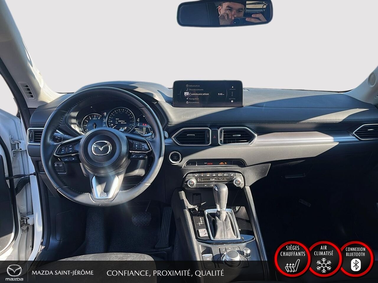 2024 Mazda CX-5 GS | 1 PROPRIÉTAIRE | JAMAIS ACCIDENTÉ | AWD | CUIR | VOLANT CHAUFFANT White Saint-Jérôme - photo #21