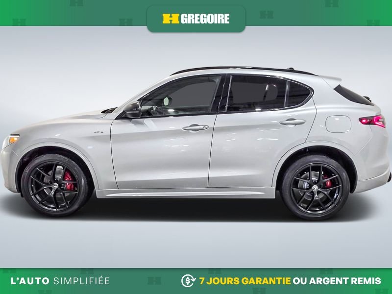 Alfa Romeo Stelvio 823103 | Ti Sport AWD AUTO A/C MAGS CUIR TOIT NAV CAM RECUL 2021 Argent Laval - photo #4