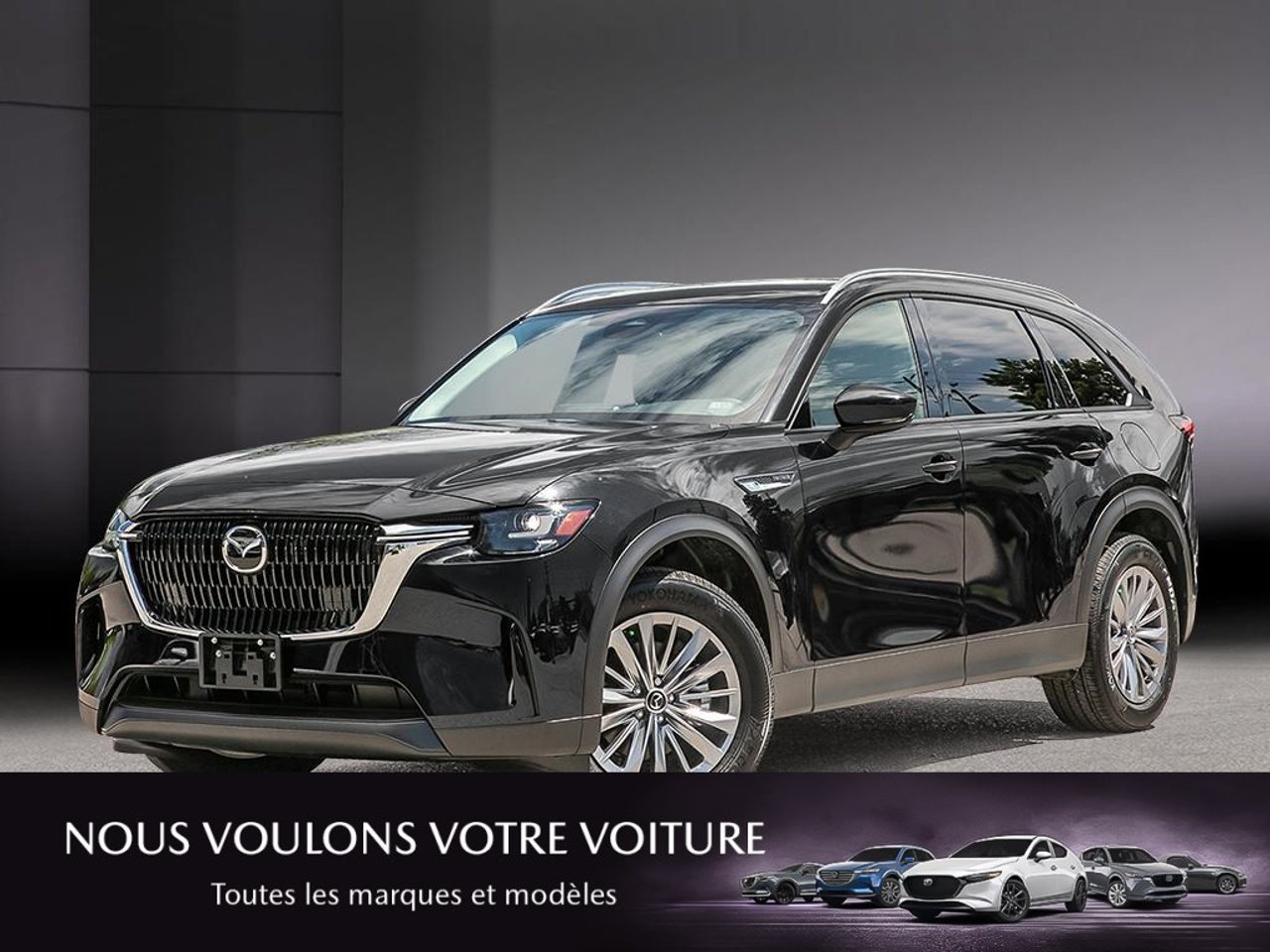 2026 Mazda CX-90 MHEV JM3KKCHD9T1424052 Jet Black Mica Mirabel - photo #0