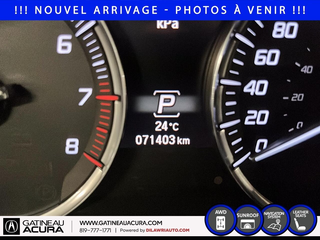 Acura TLX V6 Tech berline 4 portes SH-AWD 2017 Gris Ottawa & Gatineau - photo #11