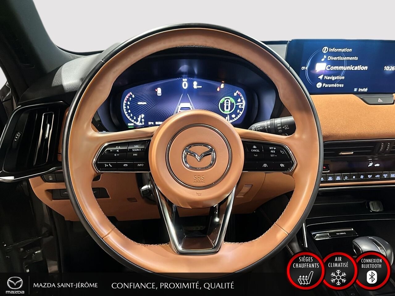 Mazda CX-90 hybride léger Signature | TOIT PANORAMIQUE | AWD | CUIR NAPPA | SIEGES CAPITAINES 2024 Gris Saint-Jérôme - photo #13