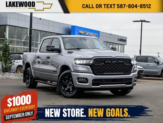 2025 Ram 1500 Big Horn Level 2 Night Edition 3.0L Twin Turbo | Panoramic Sunroof Grey