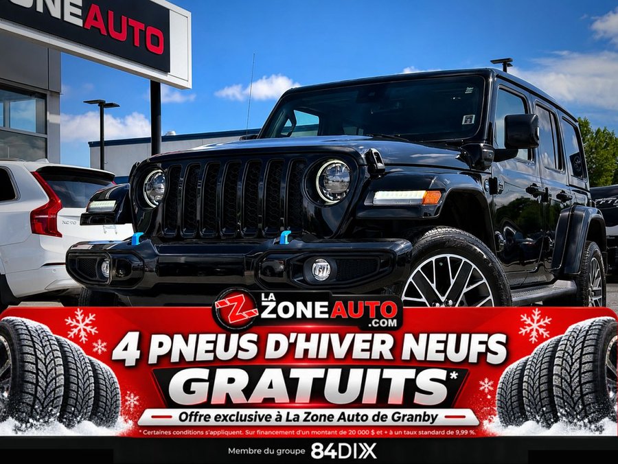 Jeep Wrangler 4xe High Altitude Toit Sky One touch 2023 Noir