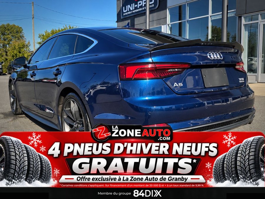 Audi A5 Sportback AWD + S LINE + 252HP 2018 Bleu