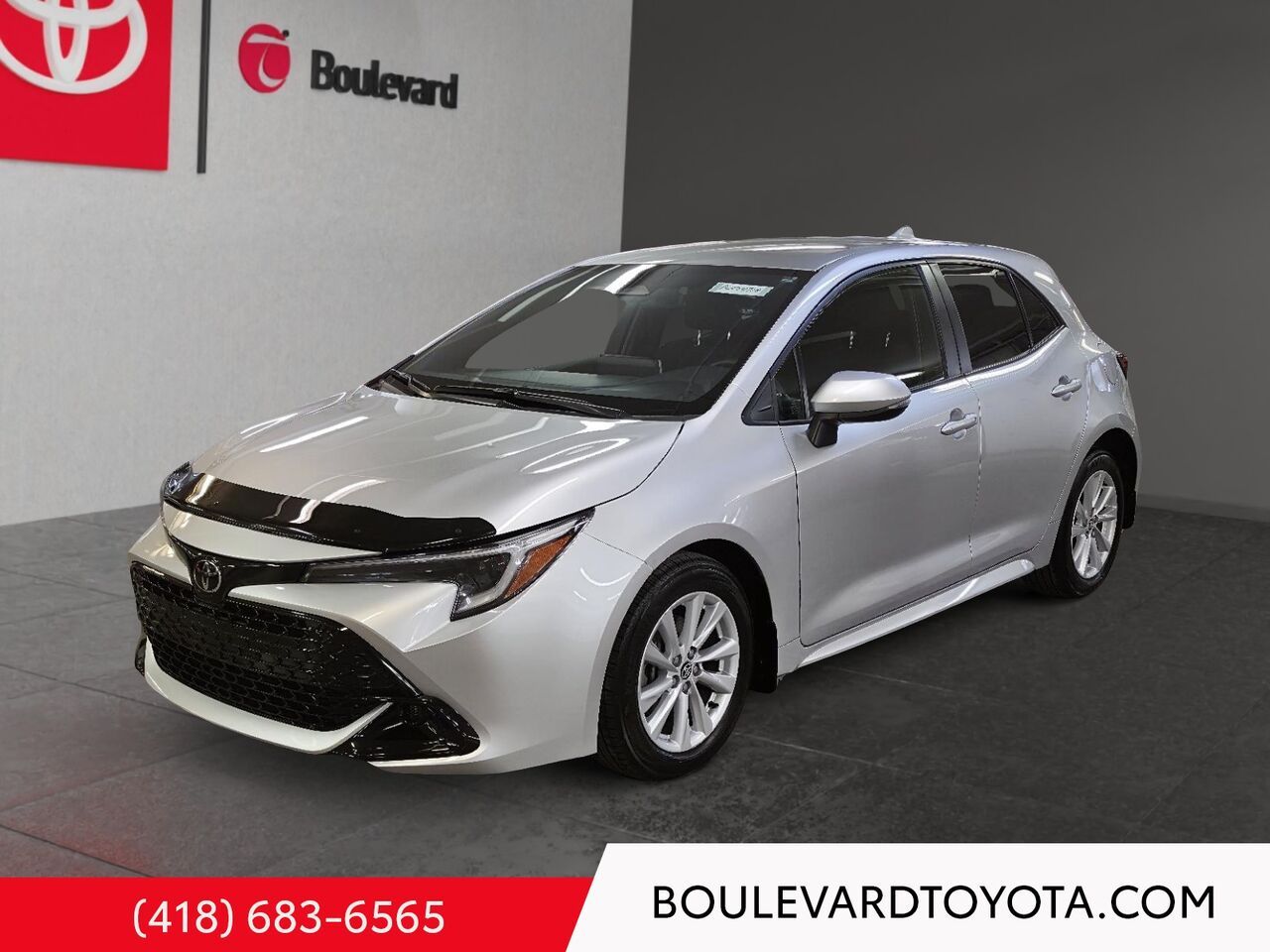 Silver 2023 Toyota Corolla Hatchback Hatchback Front-Wheel Drive Continuously Variable Transmission