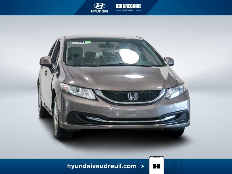 Honda Civic YA888 | LX 4 portes, boîte automatique 2013 Gris Laval - photo #0