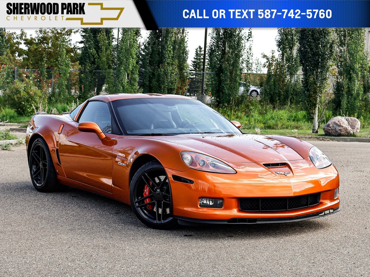 2007 Chevrolet Corvette 2dr Cpe Z06 Orange Sherwood Park - photo #0