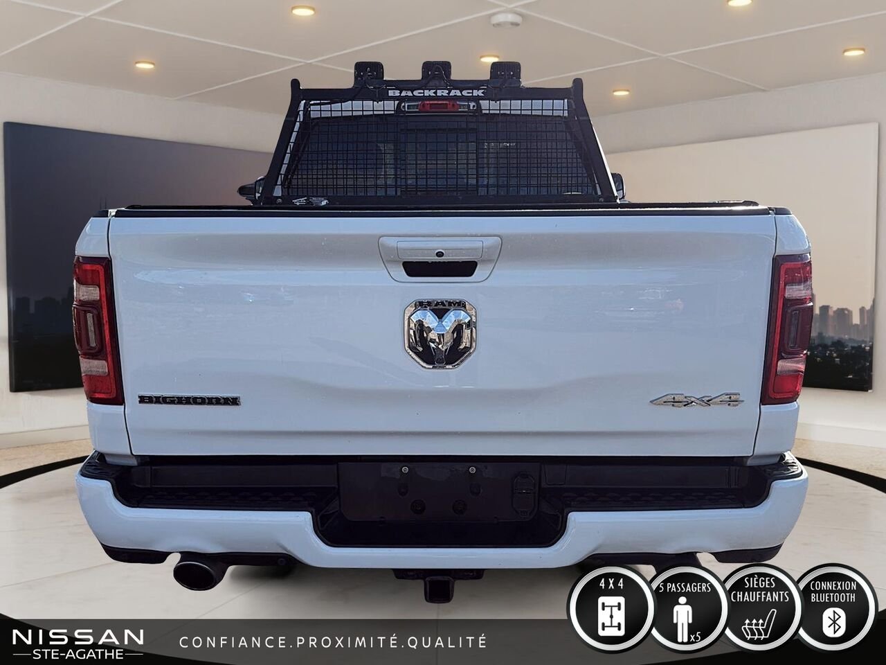 2020 Ram 1500 Big Horn Quad Cab 4x4 caisse de 6 pi 4 po White Saint-Jérôme - photo #3