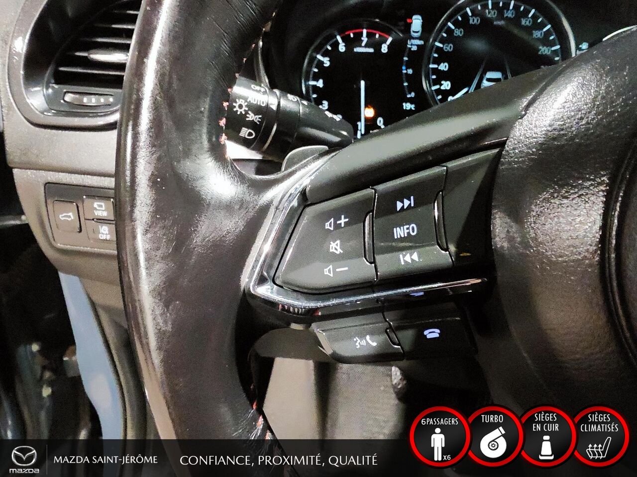 2022 Mazda CX-9 Édition Kuro | 1 PROPRIÉTAIRE | JAMAIS ACCIDENTÉ | CUIR ROUGE | TOIT OUVRANT | AWD Grey Saint-Jérôme - photo #13