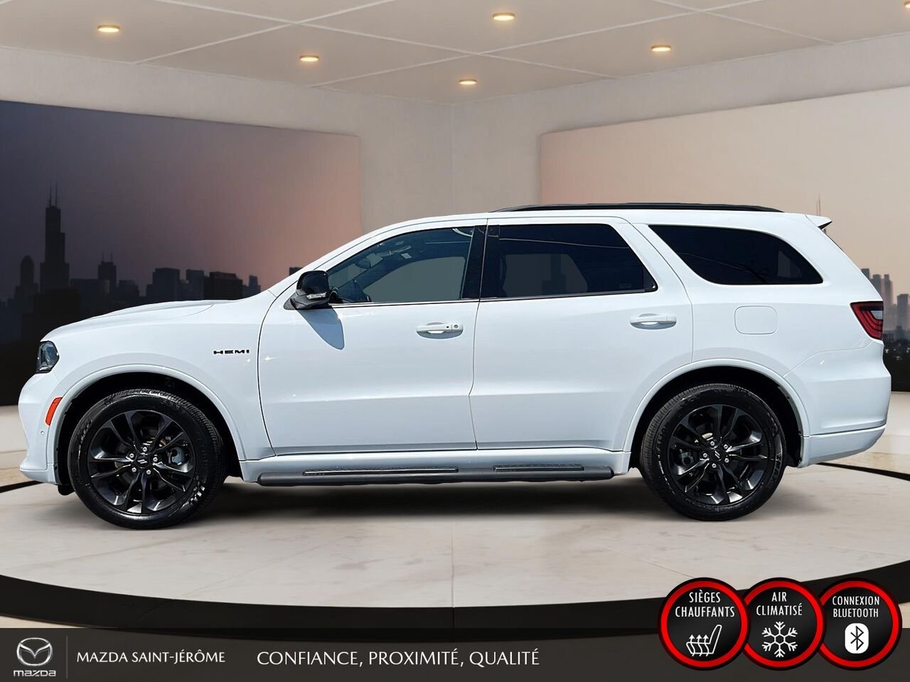 Dodge Durango R/T Plus | CUIR NAPPA | TOIT OUVRANT | 19 HAUT-PARLEURS | GR. REMORQUAGE | 7 PLACES 2024 Blanc Saint-Jérôme - photo #10