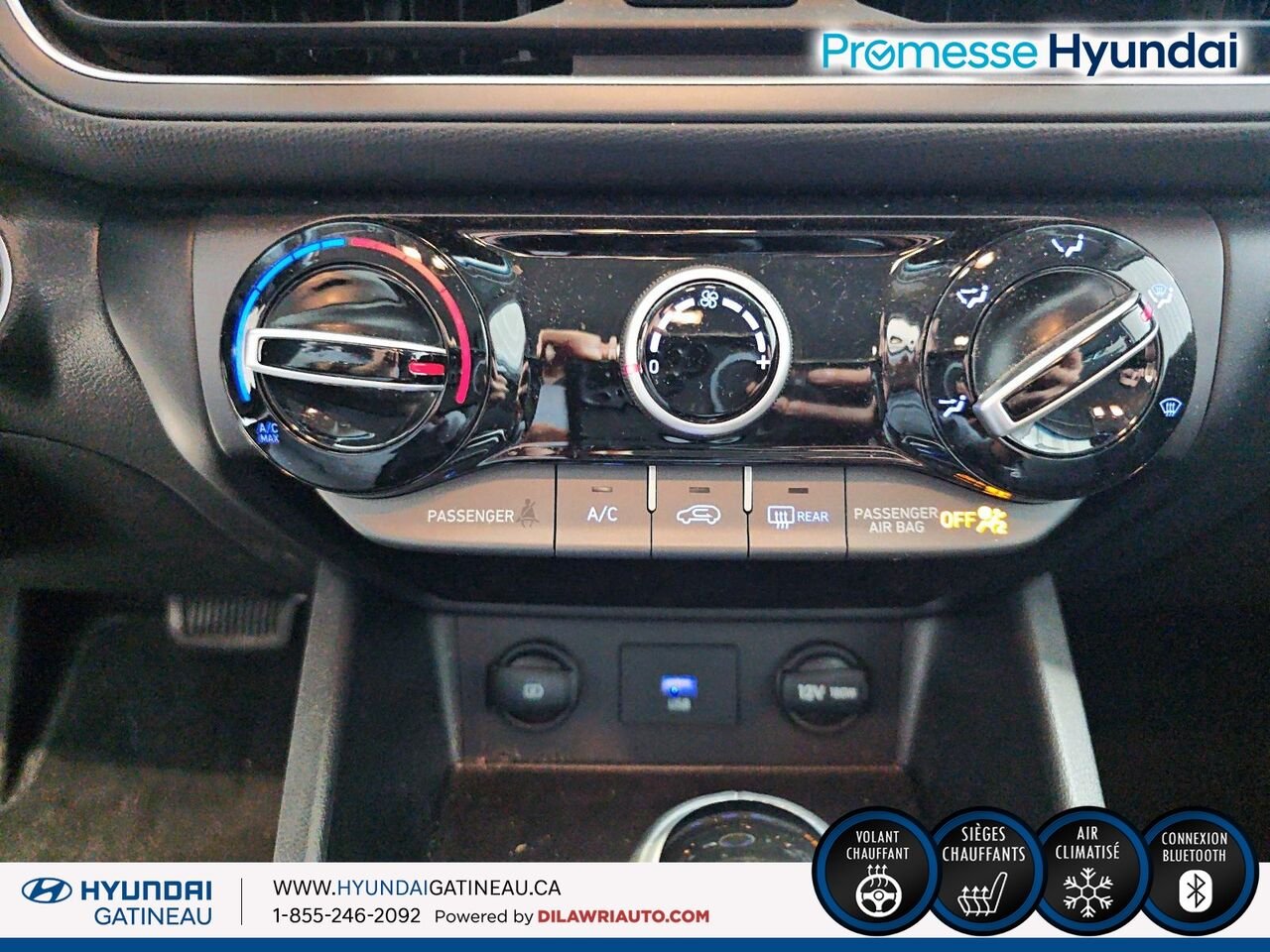 Hyundai Kona 2.0L Preferred TA*** sieges chauffants , volant chauffants, bas millage*** 2023 Noir Ottawa & Gatineau - photo #14