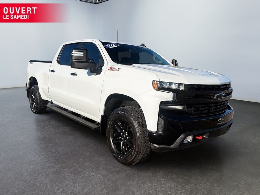 2022 Chevrolet Silverado 1500 LT Trail Boss cabine multiplace 4RM 157 po - JAMAIS ACCIDENTÉ - PARFAIT POUR COMPAGNIE - 5,3L V8 White