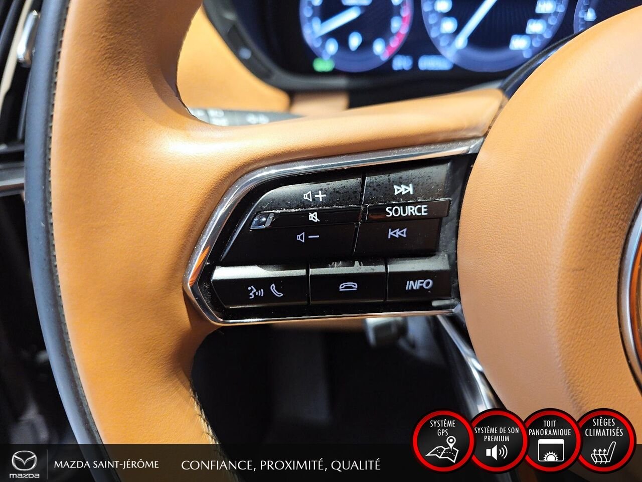 2024 Mazda CX-90 hybride léger Red Sainte-Agathe-des-Monts - photo #14