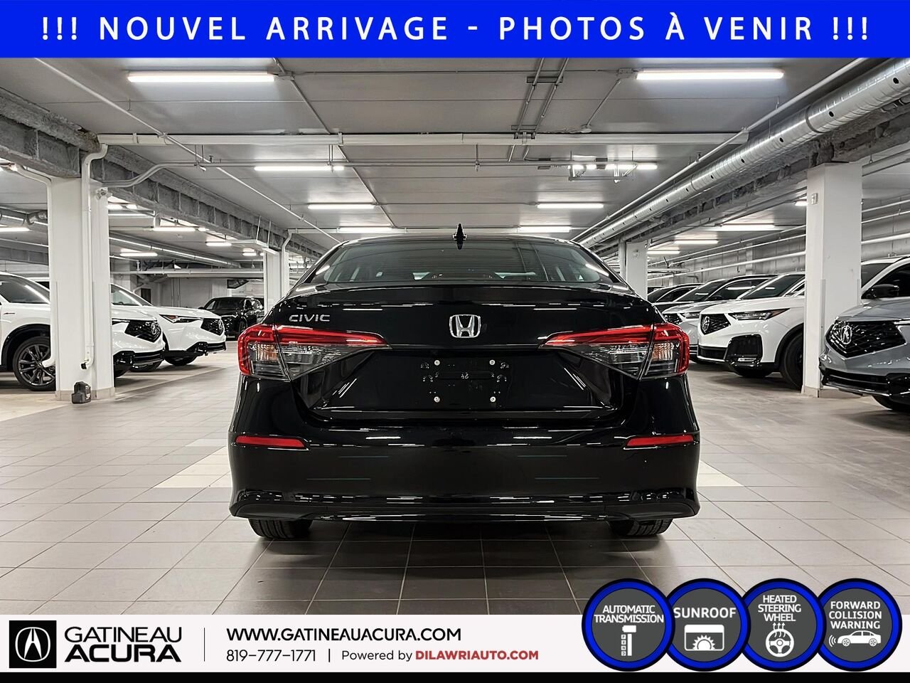 Honda Civic EX 2022 Noir Gatineau - photo #5