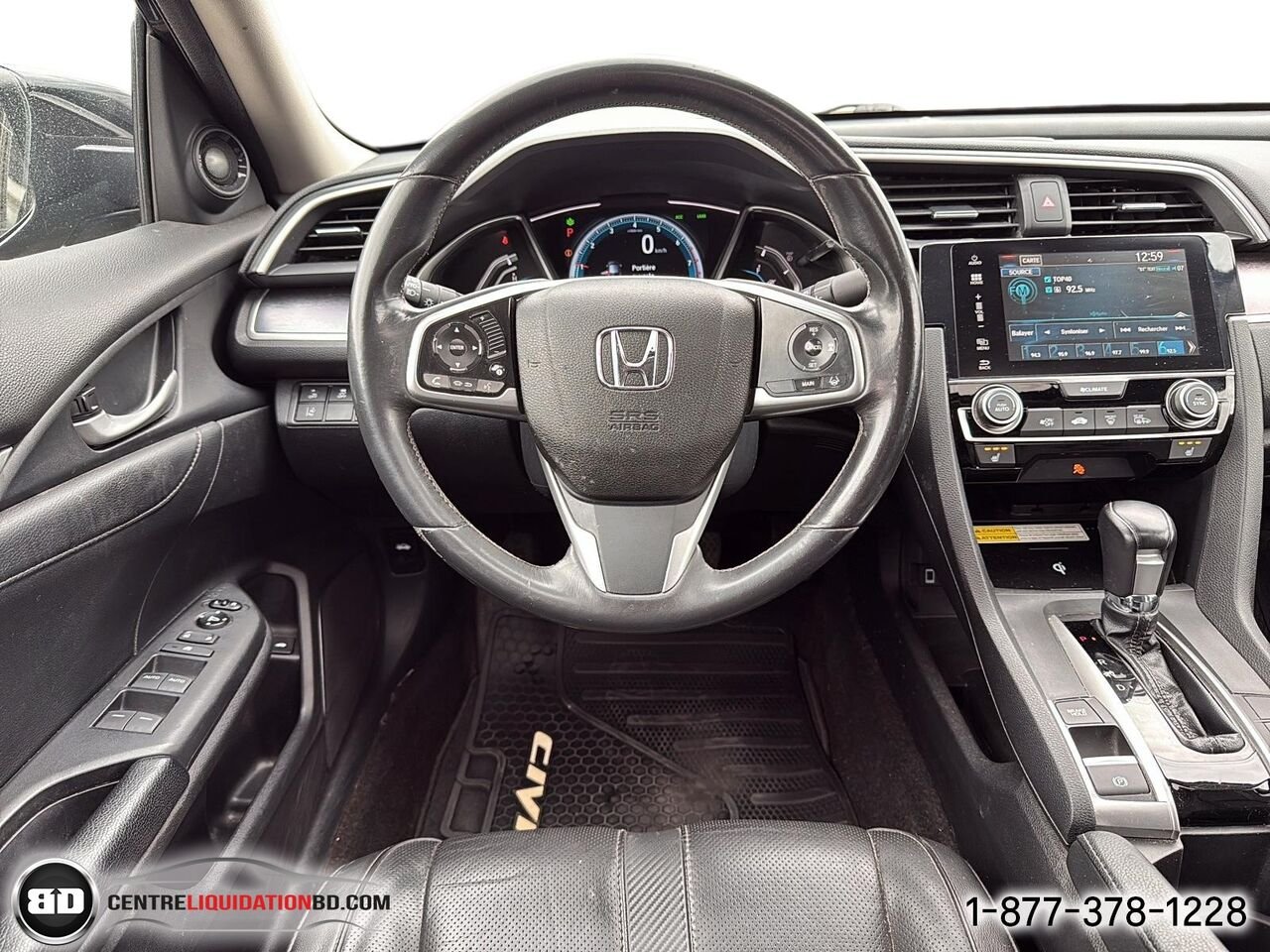 2017 HONDA CIVIC BERLINE TOURING AUTOMATIQUE | BD0383 Black Granby - photo #16
