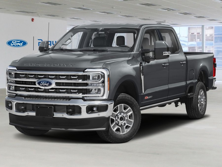 Ford Super Duty F-250 SRW LARIAT cabine 6 places 4RM caisse de 8 pi 2027 Gris carbonisé métallisé