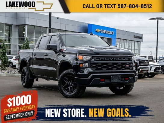 2024 Chevrolet Silverado 1500 Custom Trail Boss 3.0L Duramax | Remote Start Black