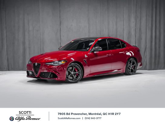 2021 Alfa Romeo Giulia QUADRIFOGLIO CARBON TOIT CARBONE ASSIST CONDUITE Red