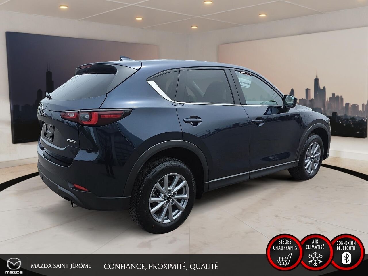 Mazda CX-5 GS | CUIR | AWD | MAGS | 2025 Bleu Saint-Jérôme - photo #4