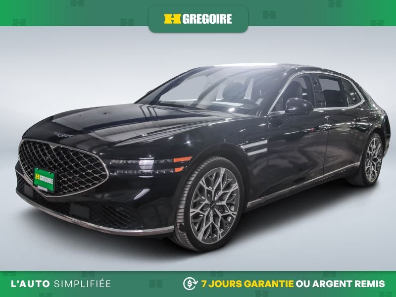 Genesis G90 Prestige AWD AUTO A/C MAGS CUIR TOIT NAV CAM RECUL 2023 Noir