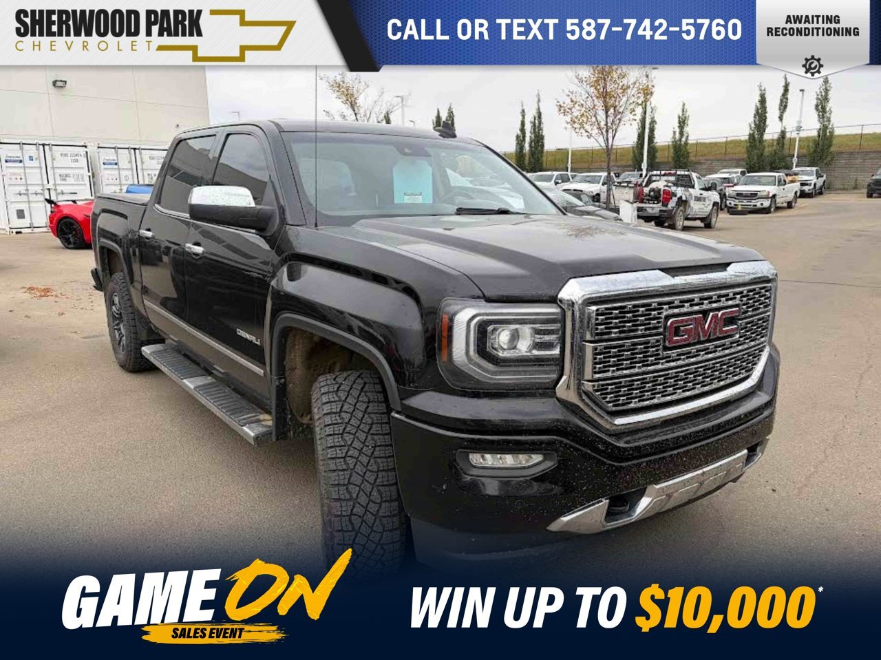 2018 GMC Sierra 1500 4WD Crew Cab 143.5 Denali Black Sherwood Park - photo #0