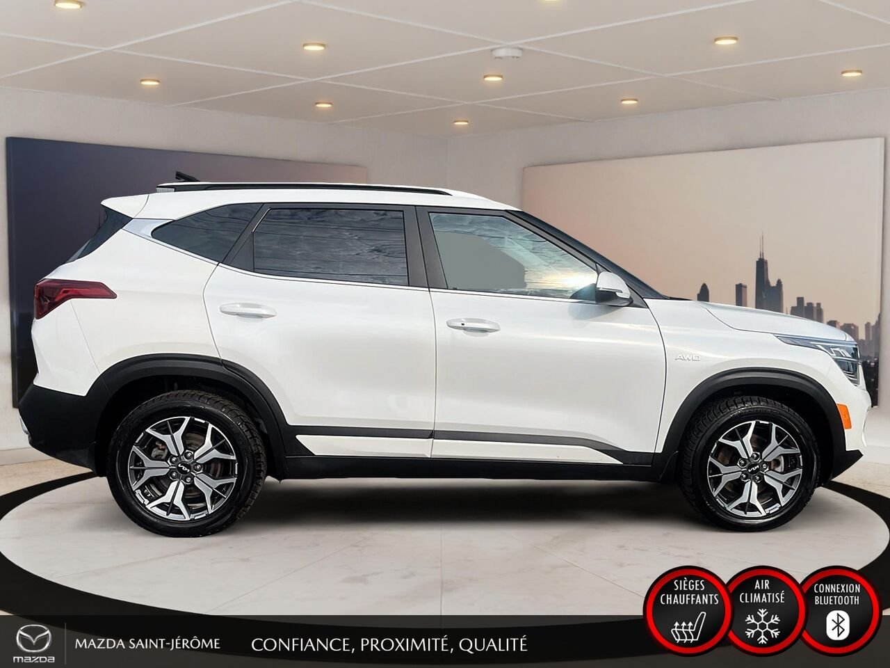 2023 Kia Seltos White Ste-Agathe des Monts - photo #4