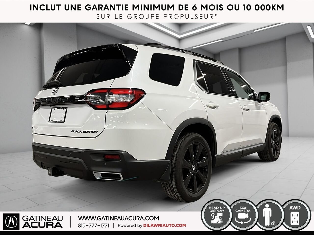 Honda Pilot Black Edition AWD 2024 Blanc Ottawa & Gatineau - photo #14