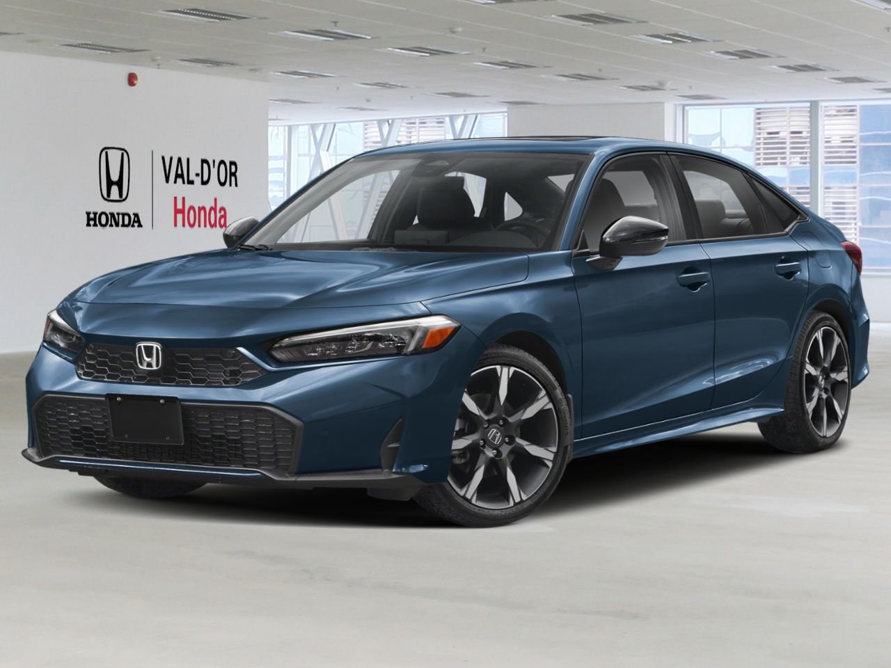 2026 HONDA Civic Sedan Hybrid Sport Touring eCVT Blue Lagoon Pearl Val-d'Or - photo #0
