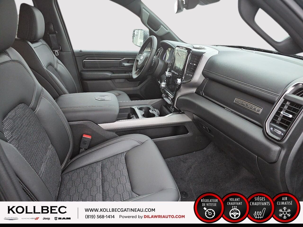 2026 RAM 1500 261440 | Sport cabine d'équipe 4x4 caisse de 5 pi 7 po Granite Crystal Metallic Gatineau - photo #20