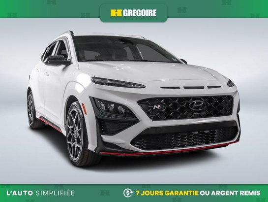 2023 Hyundai Kona 2.0T FWD AUTO A/C MAGS CUIR NAV CAM RECUL BLUETOOT White
