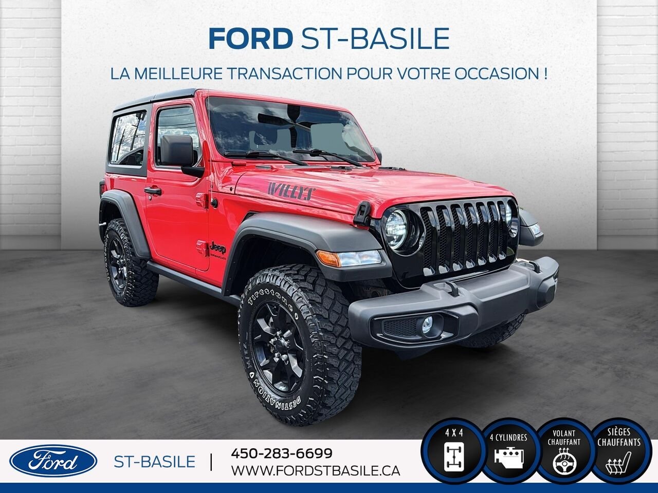 2021 JEEP WRANGLER Red Saint-Basile-le-Grand - photo #10