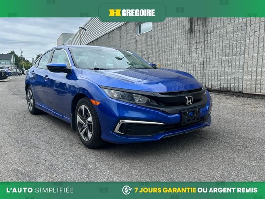 2020 Honda Civic LX AUTO BAS KM 0 ACCIDENT Blue