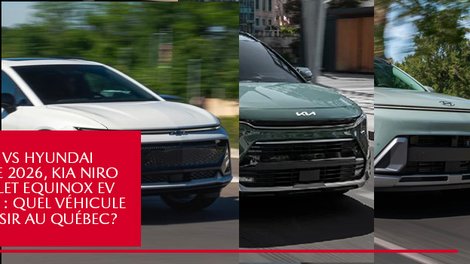 Nissan LEAF 2026 vs Hyundai Kona électrique 2026, Kia Niro EV 2026, Chevrolet Equinox EV et Tesla Model 3 : quel véhicule électrique choisir au Québec?