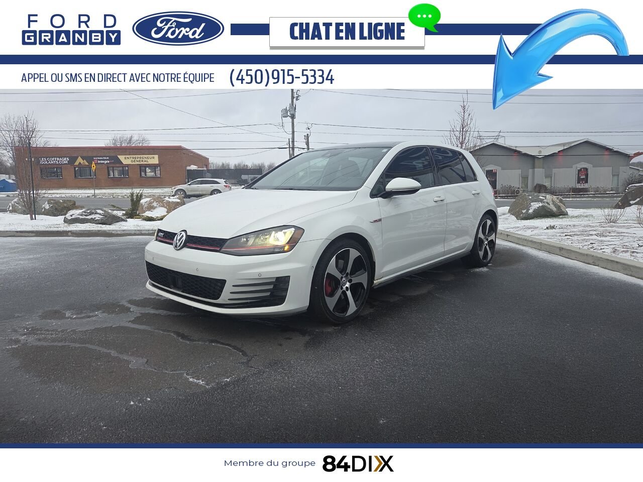 Volkswagen Golf GTI 2016 Blanc Granby - photo #2