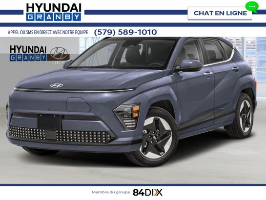 2026 HYUNDAI Kona Electric Preferred TA avec ensemble Ultimate Meta Blue