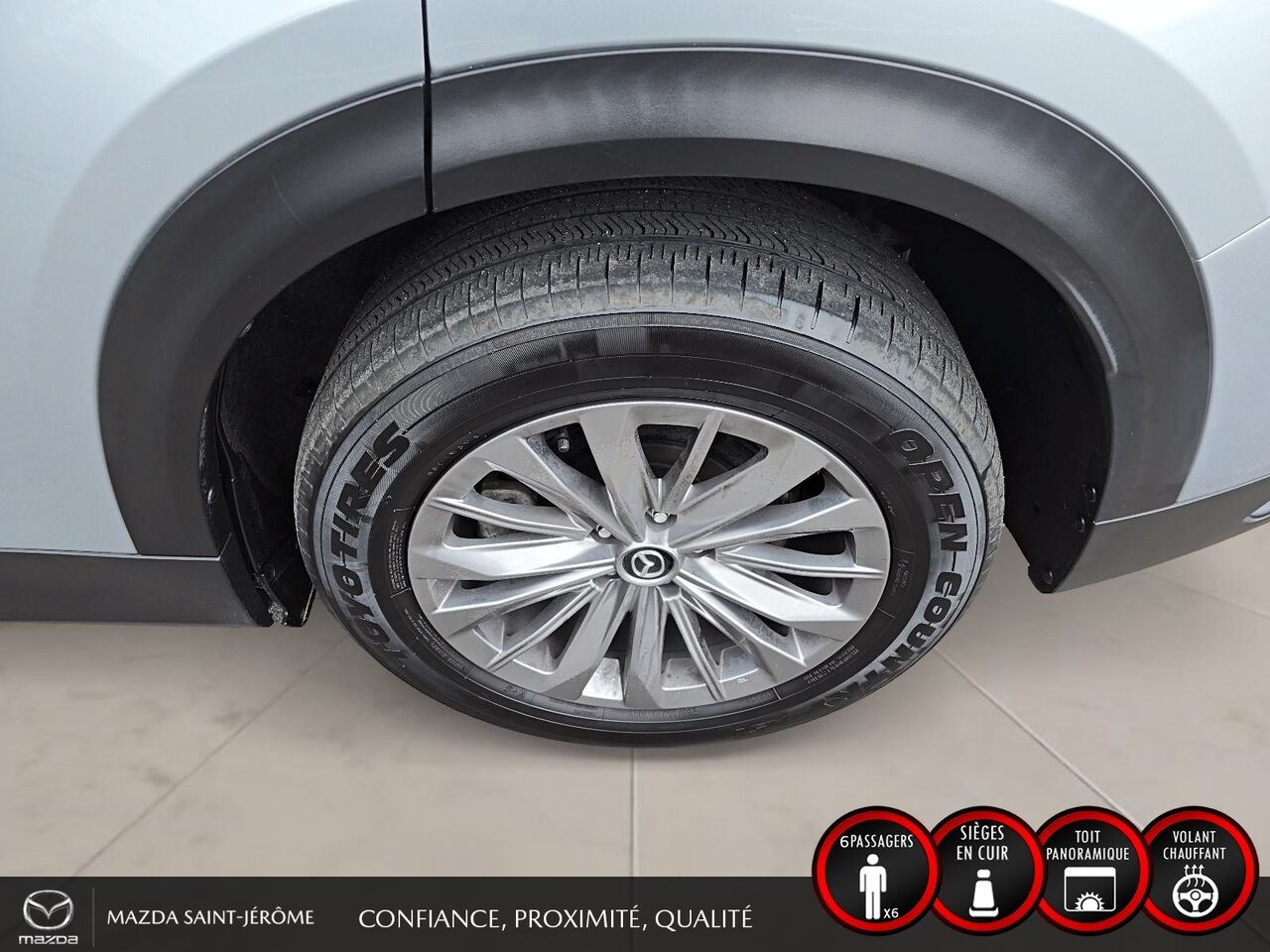 2024 Mazda CX-90 hybride rechargeable GS-L TI | 1 PROPRIÉTAIRE | HYBRIDE RECHARGEABLE | CUIR | HAYON ÉLECTRIQUE | DÉMARRAGE À DISTANCE Silver Saint-Jérôme - photo #10
