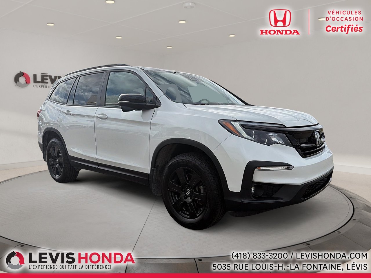 Honda Pilot TrailSport TI 2022 Blanc Lévis - photo #2