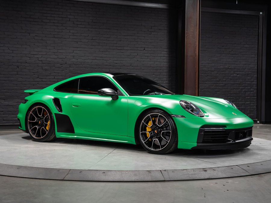 2021 Porsche 911 Turbo S | Front Lift | PDCC Suspension | Sunroof | Heated & Ventilated Seats Python Green